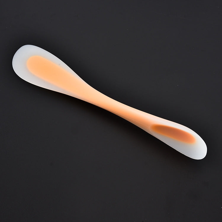 Multifunctional Double-Headed Dual-Purpose Silicone Spatula Translucent Spoon Baking Tool, Random Color Delivery Default Title