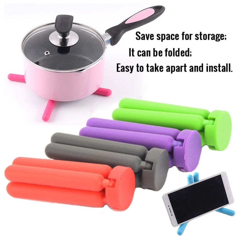 Kitchen Cross-Shaped Folding Placemat Thickened Silicone Insulation Pad Pot Mat Coaster, Random Color Delivery, Random Color Delivery – Durable Build, Easy to Use