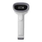 Deli 14950 One-Dimensional Two-Dimensional Scanner Supermarket Catering Scanning Gun, Wired (White), Wireless (White) Wired (White)