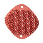 2 PCS Multifunctional Silicone Cleaning Brush Non-Oily Kitchen Cleaning Scouring Pad, Honey Bud Red, Bamboo Green, Pine Gray Honey Bud Red