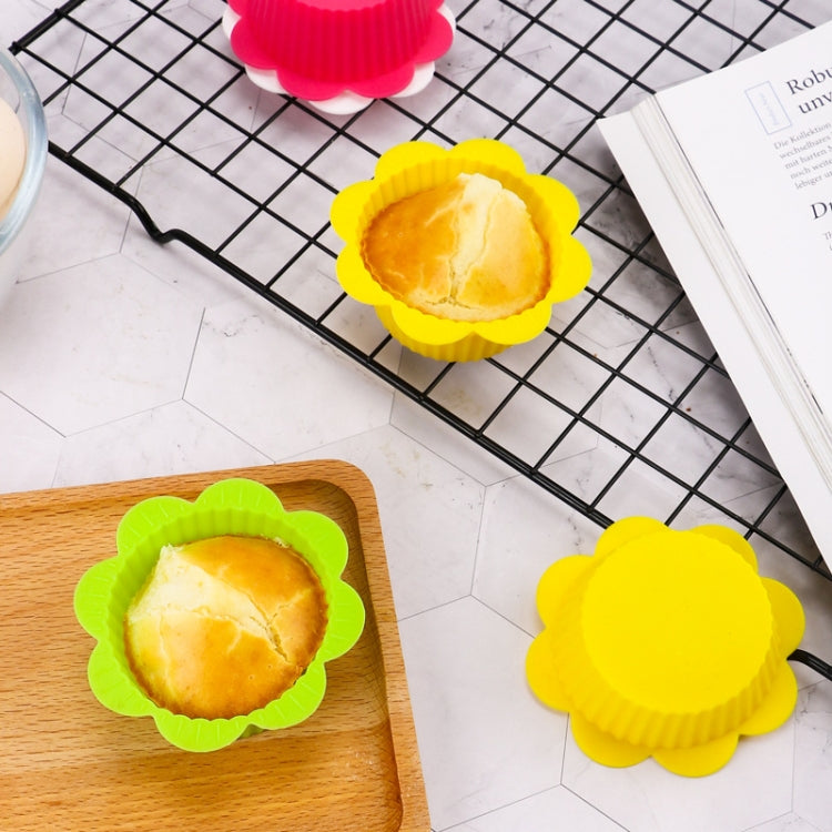 20 PCS DIY Baking Mold Macaron Lace Shape Silicone Cake Cup Pudding Egg Tart Muffin Cup Mold,Random Color Delivery, 20 PCS – Durable Build, Easy to Use