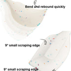 3 in 1 Kitchen Pancake DIY Baking Tools Set Color Grain Barbecue Brush + Butter Spatula + Spatula Set, White