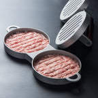 Aluminum Alloy Burger Press Meatloaf Press Mold, 1PC Aluminum Alloy
