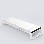 ICE COOREL T1 Monitor Increased Rack Foldable Laptop Stand With RGB Lighting & 4xUSB Expansion Interface – Durable Build, Easy to Use