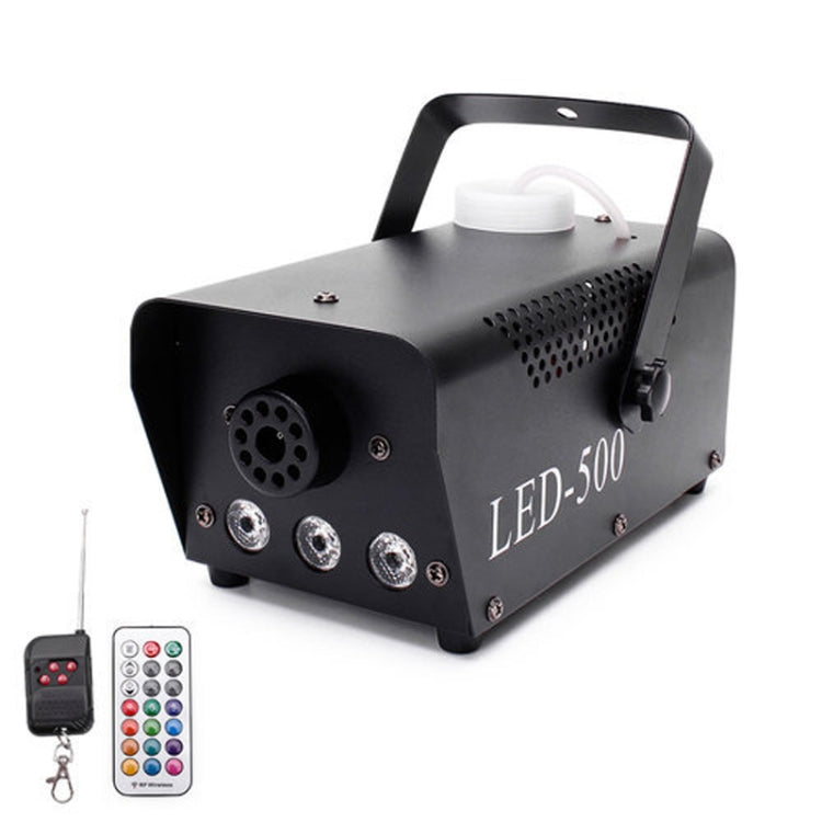 ZQ-B317 500W LED Full Color Remote Control Fog Machine Color Smoke Generator Stage Lighting Bar Lighting, EU Plug – Durable Build, Easy to Use