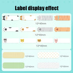 Thermal Label Paper Cosmetic Sticker Bottled Name Sticker For NIIMBOT D11 Printer, Transparent Sticker, Love, Cute Paradise, Birds and Flowers