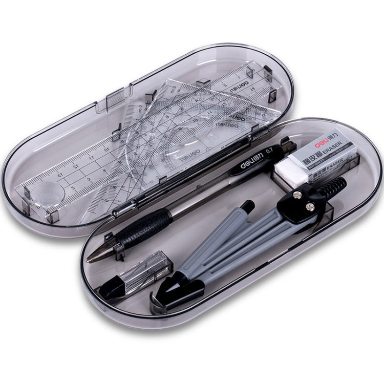 9-Piece Student Drawing & Geometry Set – Compass, Rulers, Protractor & Mechanical Pencil