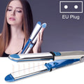 2 in 1 Titanium Hair Straighter Curler Iron, EU, US, UK EU