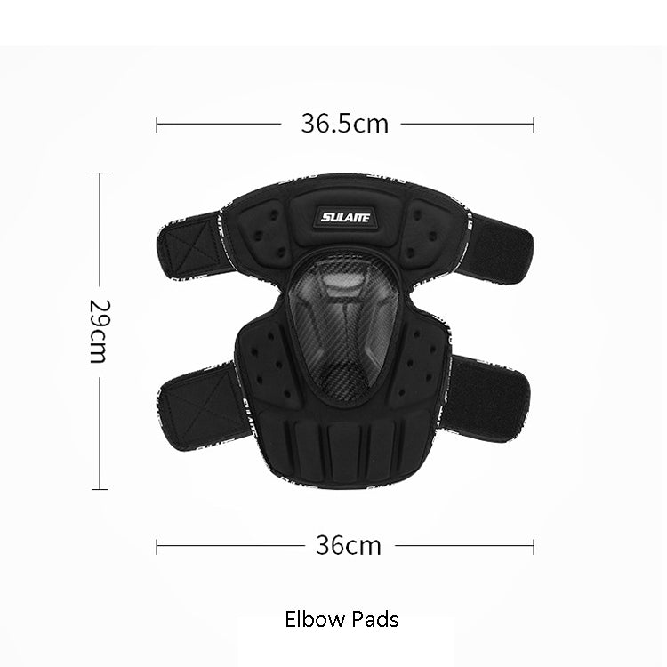 SULAITE Off-Road Motorcycle Windproof Warmth Drop-Proof Breathable Carbon Fiber Protective Gear, Knee Pads+Elbow Pads, Knee Pads – Waterproof, Wear-resistant