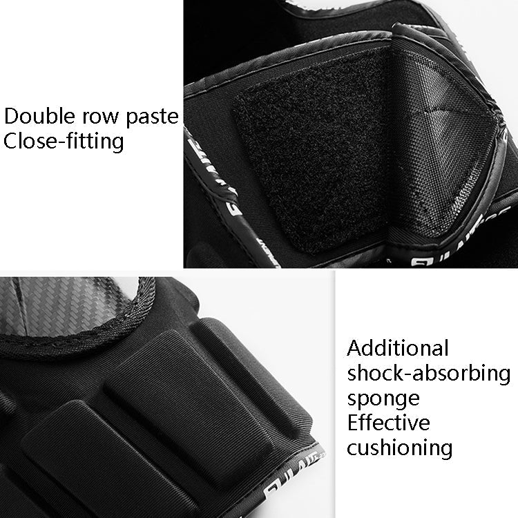 SULAITE Off-Road Motorcycle Windproof Warmth Drop-Proof Breathable Carbon Fiber Protective Gear, Knee Pads+Elbow Pads, Knee Pads – Waterproof, Wear-resistant