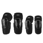 SULAITE Off-Road Motorcycle Windproof Warmth Drop-Proof Breathable Carbon Fiber Protective Gear, Knee Pads+Elbow Pads, Knee Pads – Waterproof, Wear-resistant Knee Pads+Elbow Pads