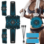 8-Piece Lazy Abdomen Fitness Massager Rechargeable Home Fitness Belt Abdominal Muscle Stickers, 8-Piece Fitness Massager 8-Piece Fitness Massager