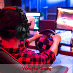OneOdio Headset Game Anchor Wire Headset, With Bluetooth (Black & Red) – Bluetooth