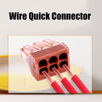 10 PCS VSELE VSE-606A Four-Hole Multi-Function Terminal Block Wire Quick Connector