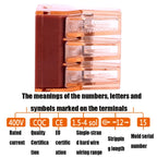 10 PCS VSELE VSE-606A Four-Hole Multi-Function Terminal Block Wire Quick Connector