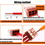 10 PCS VSELE VSE-606A Four-Hole Multi-Function Terminal Block Wire Quick Connector