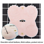 Cute And Funny PU Sunglasses Case Portable Glasses Case With Hanging Buckle, Flowers (Lake Blue Color Matching), Mengbao (Gray Stitching), Cat Girl (Red Frame), Red Love, Big Eyes (Gray), British Style (Stripe Contrast), Red Love Cat Girl, Bat (Black) ...