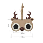 Cute And Funny PU Sunglasses Case Portable Glasses Case With Hanging Buckle, Flowers (Lake Blue Color Matching), Mengbao (Gray Stitching), Cat Girl (Red Frame), Red Love, Big Eyes (Gray), British Style (Stripe Contrast), Red Love Cat Girl, Bat (Black) ...
