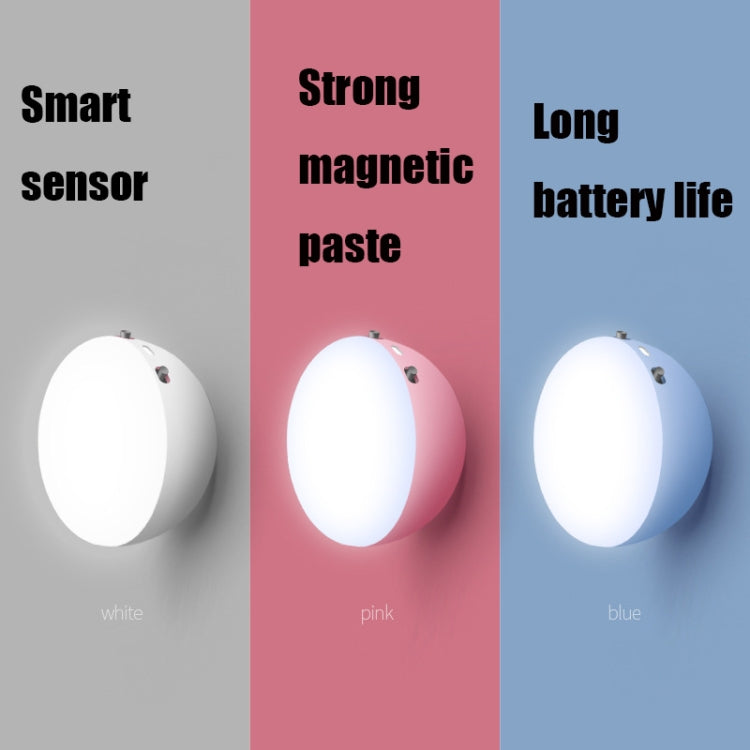 XYD-1001 Intelligent Human Body Induction + Light Sensor LED Night Light Desk Lamp Corridor Wall Lamp, Blue+White Light, Blue+Yellow Light, White+White Light, White+Yellow Light, Pink+White Light, Pink+Yellow Light – Magnetic
