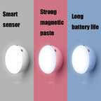 XYD-1001 Intelligent Human Body Induction + Light Sensor LED Night Light Desk Lamp Corridor Wall Lamp, Blue+White Light, Blue+Yellow Light, White+White Light, White+Yellow Light, Pink+White Light, Pink+Yellow Light – Magnetic