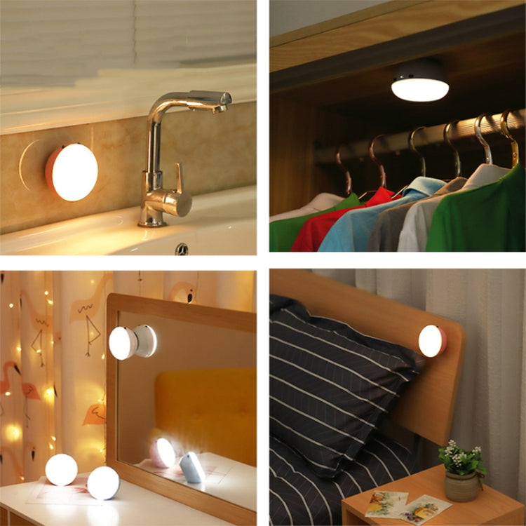 XYD-1001 Intelligent Human Body Induction + Light Sensor LED Night Light Desk Lamp Corridor Wall Lamp, Blue+White Light, Blue+Yellow Light, White+White Light, White+Yellow Light, Pink+White Light, Pink+Yellow Light – Magnetic