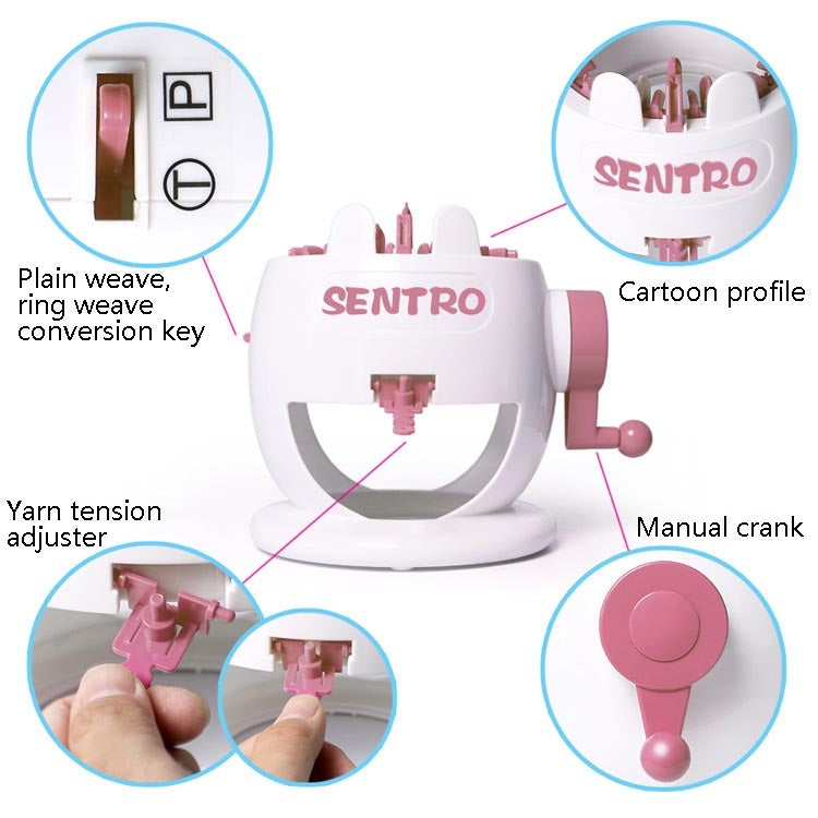 Hand Knitting Machine Children Play House Toy DIY Knitting Wool Machine, 841-1 – Durable Build, Easy to Use