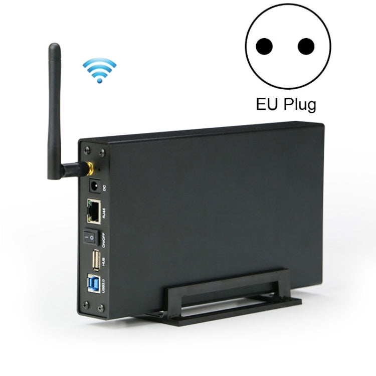 Blueendless 3.5 inch Mobile Hard Disk Box WIFI Wireless NAS Private Cloud Storage, EU Plug, US Plug, AU Plug, UK Plug – Durable Build, Easy to Use EU Plug