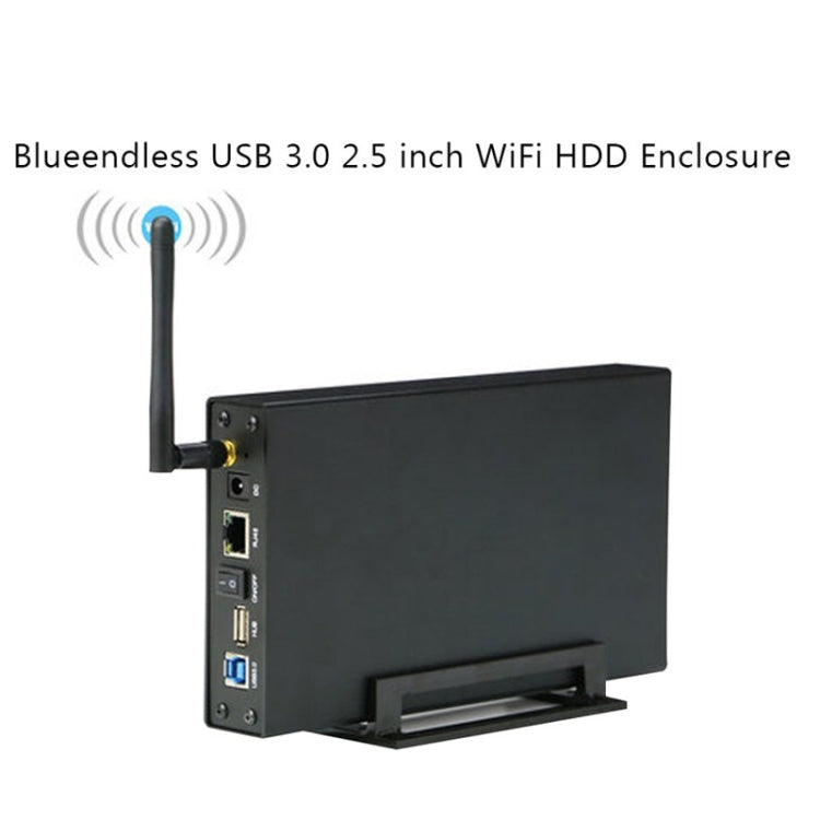 Blueendless 3.5 inch Mobile Hard Disk Box WIFI Wireless NAS Private Cloud Storage, EU Plug, US Plug, AU Plug, UK Plug – Durable Build, Easy to Use