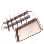 Brownie Pan Cake Mold Square Bread Baking Thick Solid Bottom Non-Stick Baking Pan, Cake Mold