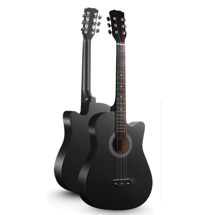 Folk Acoustic Guitar Beginner Training And Teaching Stringed Instruments, 41 Inch (Black), 41 Inch (Sunset Yellow)
