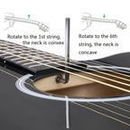 Folk Acoustic Guitar Beginner Training And Teaching Stringed Instruments, 41 Inch (Black), 41 Inch (Sunset Yellow)