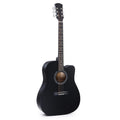 Folk Acoustic Guitar Beginner Training And Teaching Stringed Instruments, 41 Inch (Black), 41 Inch (Sunset Yellow) 41 Inch (Black)
