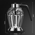 Diamond Oil Can Glass Dustproof Vinegar Oil Bottle One-Click Multi-Purpose Kitchen Seasoning Bottle, Diamond Oil Can