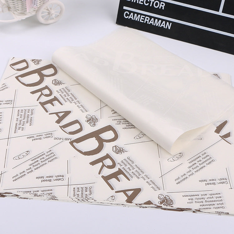 100 Sheets / Pack Cake Greaseproof Paper Baking Packaging Plate Paper Hamburger Paper, Colour: Classical Newspaper, Classical Newspaper, Color Pastry, Orange Tower, White English, Coffee English, Wheat English, Pure White, Thick Kraft Paper, Gray...