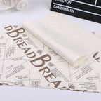 100 Sheets / Pack Cake Greaseproof Paper Baking Packaging Plate Paper Hamburger Paper, Colour: Classical Newspaper, Classical Newspaper, Color Pastry, Orange Tower, White English, Coffee English, Wheat English, Pure White, Thick Kraft Paper, Gray...