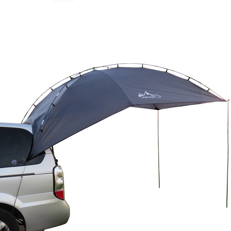 LADUTA Outdoor Self-Driving Tour Barbecue Camping Car Side Tent Car Tail Extension Tent Supplies, Grey Blue, Painted Silver Grey Blue