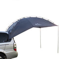 LADUTA Outdoor Self-Driving Tour Barbecue Camping Car Side Tent Car Tail Extension Tent Supplies, Grey Blue, Painted Silver Grey Blue