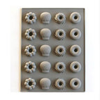 Silicone Cake Mold 25 Grid Fudge Hard Candy Silicone Biscuit Mold, Fruit, Donuts Donuts