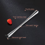 Fruit Crushed Popsicles Crushed Ice Hammer Bartender Mashed Sticks, 23x4x1cm Small, 29.8x4x1.3cm Large