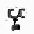 2 PCS Car Rearview Mirror Mobile Phone Bracket Tachograph Fixing Clip, 2pcs Rearview Mirror Mobile Phone Bracket