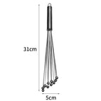 Manual Whisk Stainless Steel Glass Bead Egg Whisk Kitchen Household Hand-Held Baking Tools Type A 12 Inch, Type A 12 Inch, Type A 10 Inch, Type B 12 Inch, Type B 10 Inch, Type C 12 inch, Type C 10 Inch