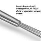 Manual Whisk Stainless Steel Glass Bead Egg Whisk Kitchen Household Hand-Held Baking Tools Type A 12 Inch, Type A 12 Inch, Type A 10 Inch, Type B 12 Inch, Type B 10 Inch, Type C 12 inch, Type C 10 Inch