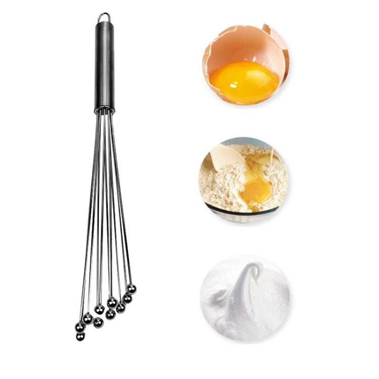 Manual Whisk Stainless Steel Glass Bead Egg Whisk Kitchen Household Hand-Held Baking Tools Type A 12 Inch, Type A 12 Inch, Type A 10 Inch, Type B 12 Inch, Type B 10 Inch, Type C 12 inch, Type C 10 Inch Type A 12 Inch