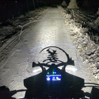 40W White Light Motorcycle LED Spotlight Headlight Car Front Bumper Light Off-Road Vehicle Modified Roof Light, White Light