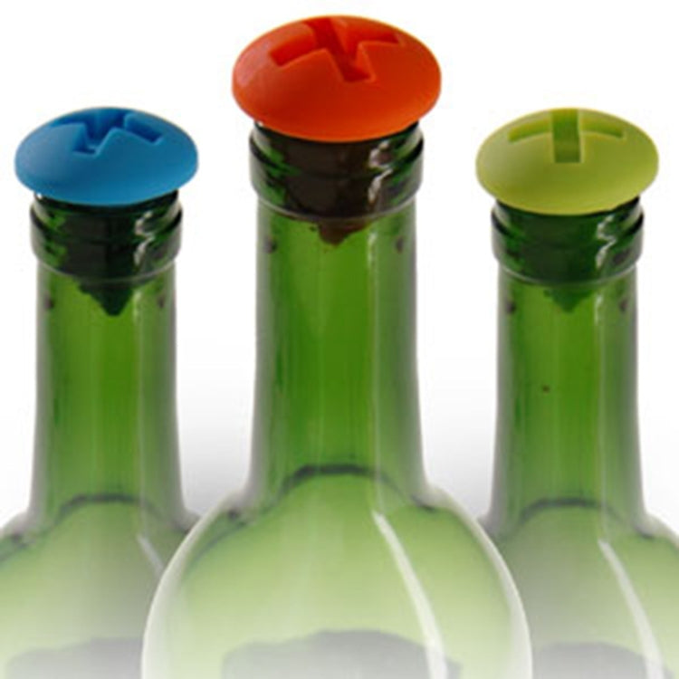 5pcs Screw Shape Red Wine Preservation Silicone Bottle Stopper Random Colour Delivery, Screw Shape