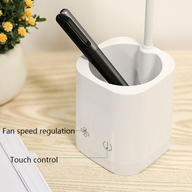 WS-8010 LED Fan Desk Lamp Bedside Desk USB Folding Desk Lamp, Water Drop, Ring, Pen Holder White Fan Blade, Pen Holder Yellow Fan Blade, Pen Holder Blue Fan Blade, Pen Holder Green Fan Blade – Durable Build, Easy to Use