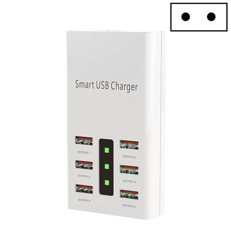 30W 2A Multi-Function 6-Port Charging Socket Universal Smart Phone And Tablet USB Charger, US Plug, EU Plug, UK Plug – TPU EU Plug