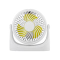 JD-Q1 Office Student Dormitory Mini Silent USB Fan, White, Pink, Black White