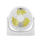 JD-Q1 Office Student Dormitory Mini Silent USB Fan, White, Pink, Black White