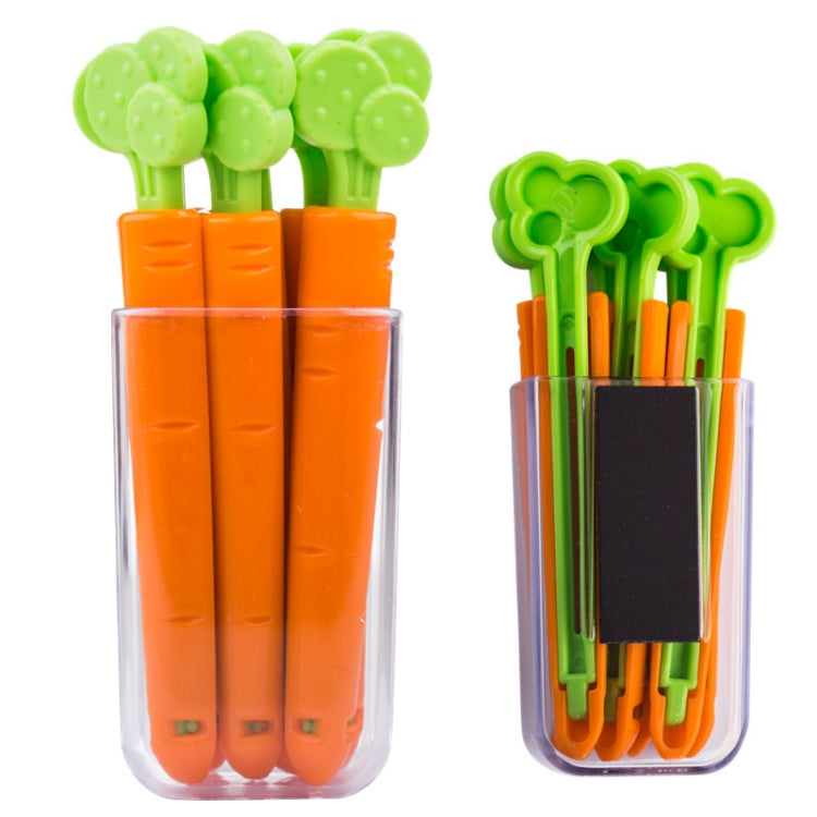 5 Sets Carrot Sealing Clip Food Bag Sealing Clip With Magnet Box, Carrot Sealing Clip – Durable Build, Easy to Use Carrot Sealing Clip